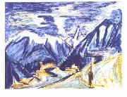 Ernst Ludwig Kirchner Staffelalp in the autumn oil on canvas